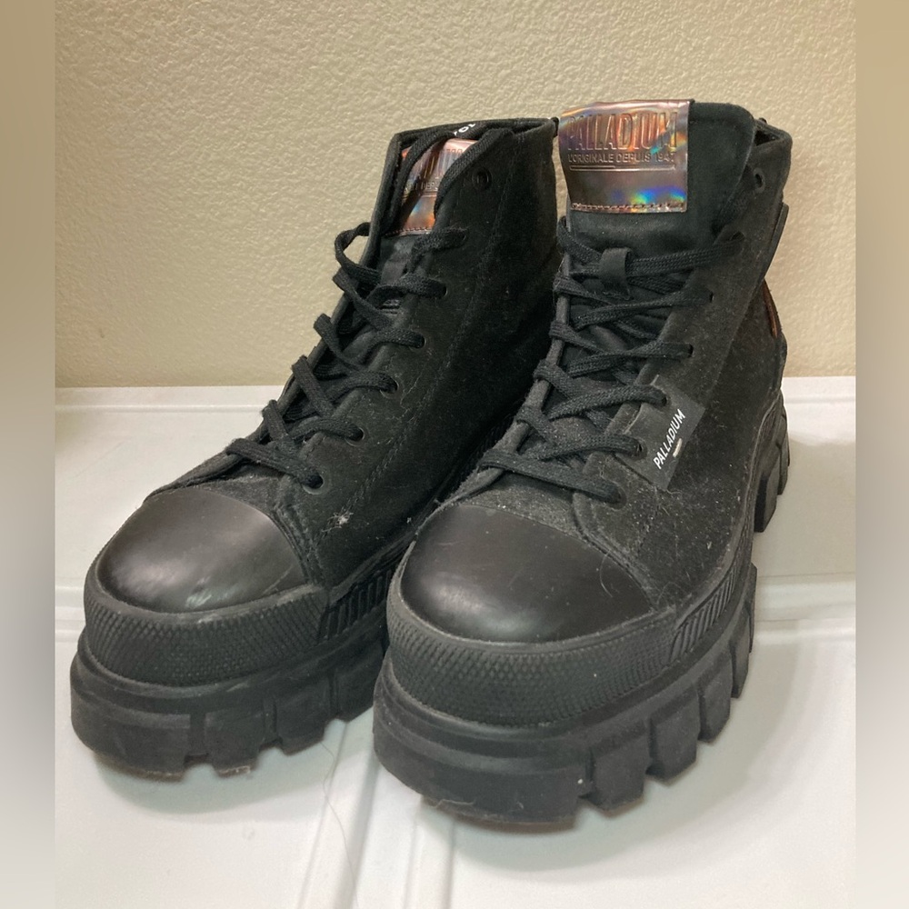 Palladium Black Women's Combat Boots